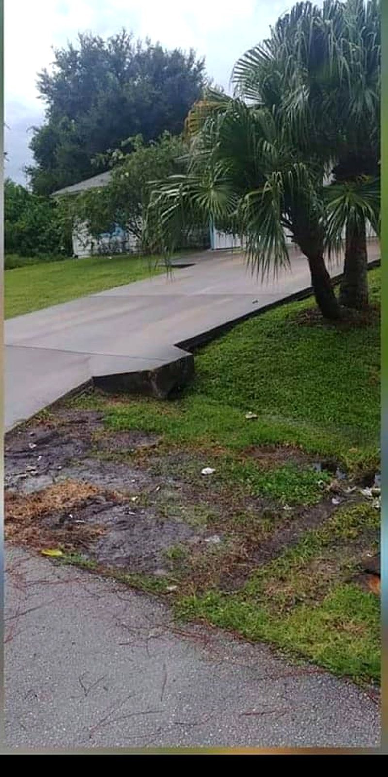 Clean driveway after the haul
